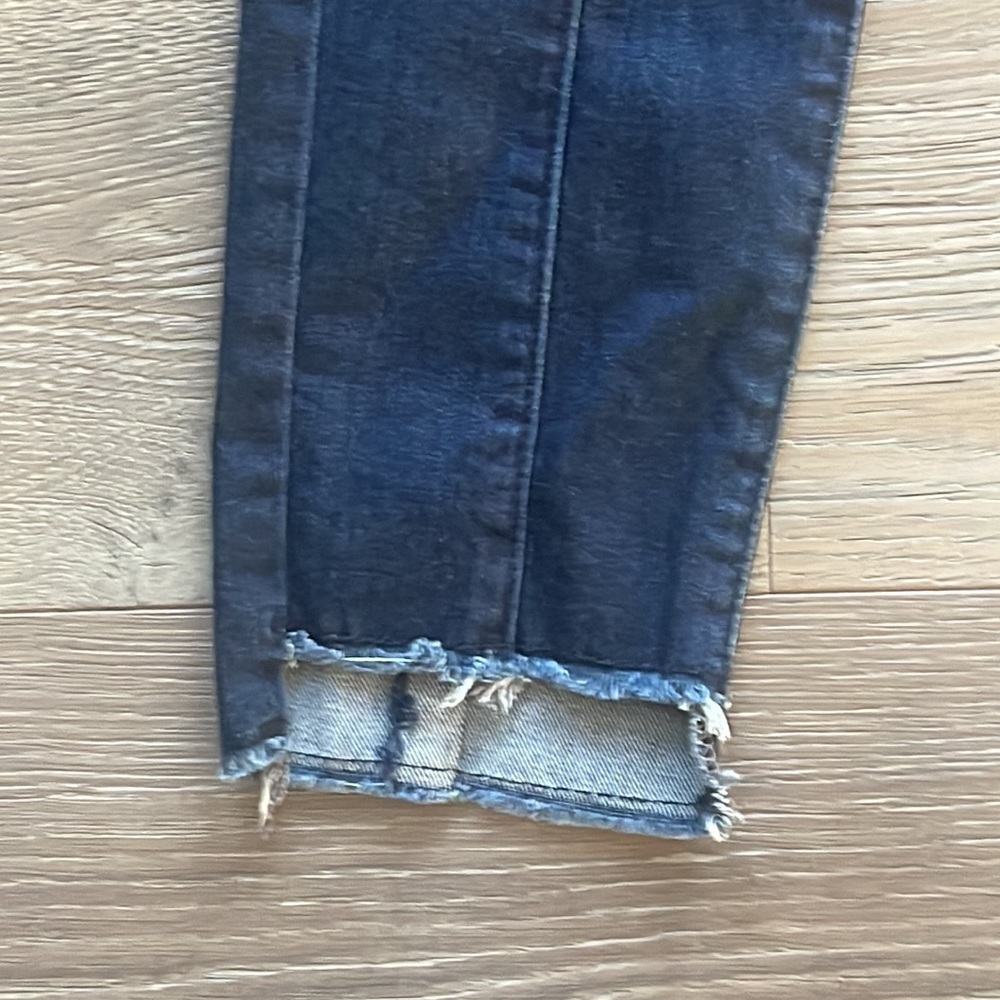 Boston Proper Skinny Exposed Seamed Stretch Deconstructed Hi Low Ankle Jean- 26W - Picture 7 of 11
